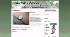 Desktop Screenshot of deductiveseasoning.com