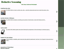 Tablet Screenshot of deductiveseasoning.com